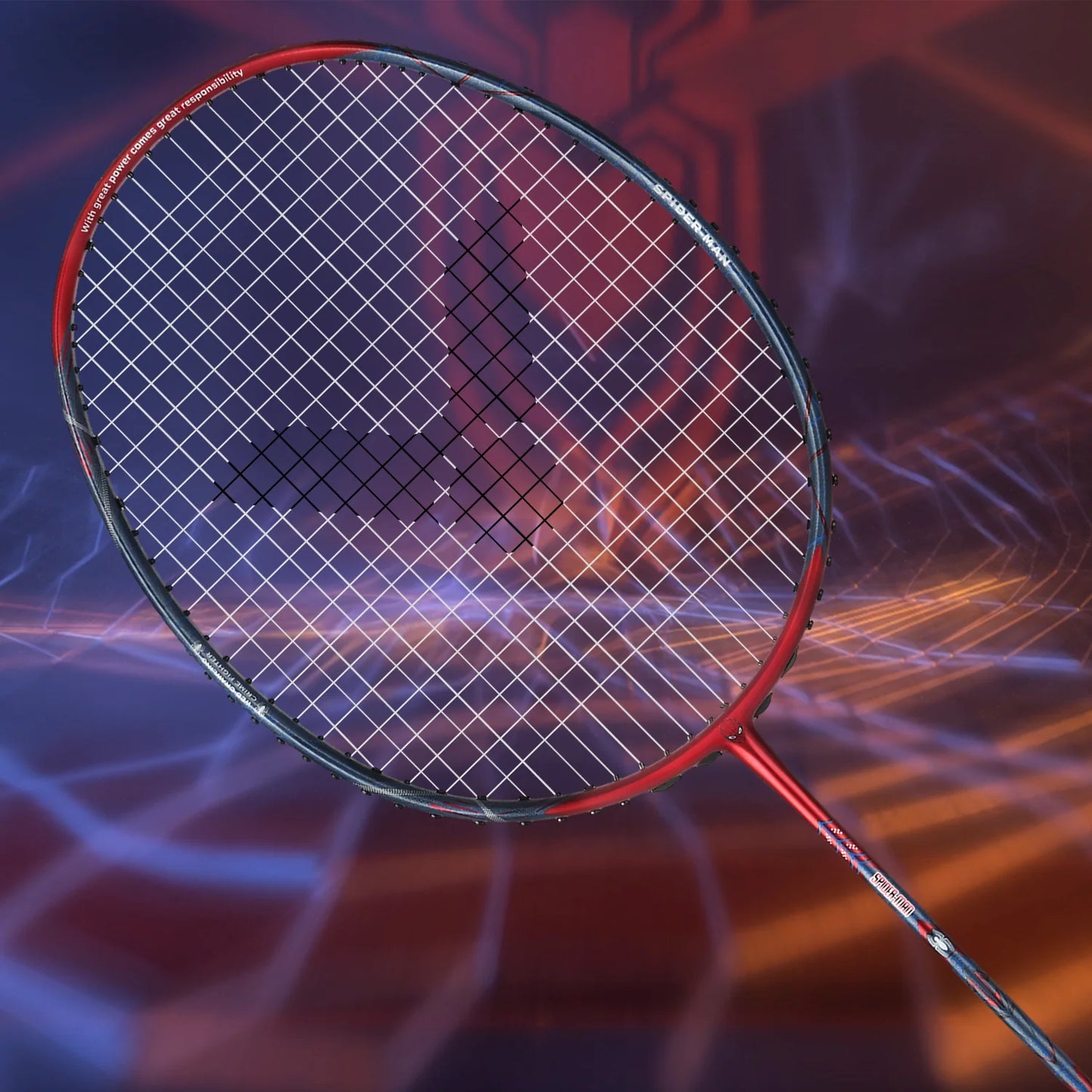 Victor AuraSpeed Spider-Man GB-D 4U6 Badminton Racquet | Limited Edition Gift Box